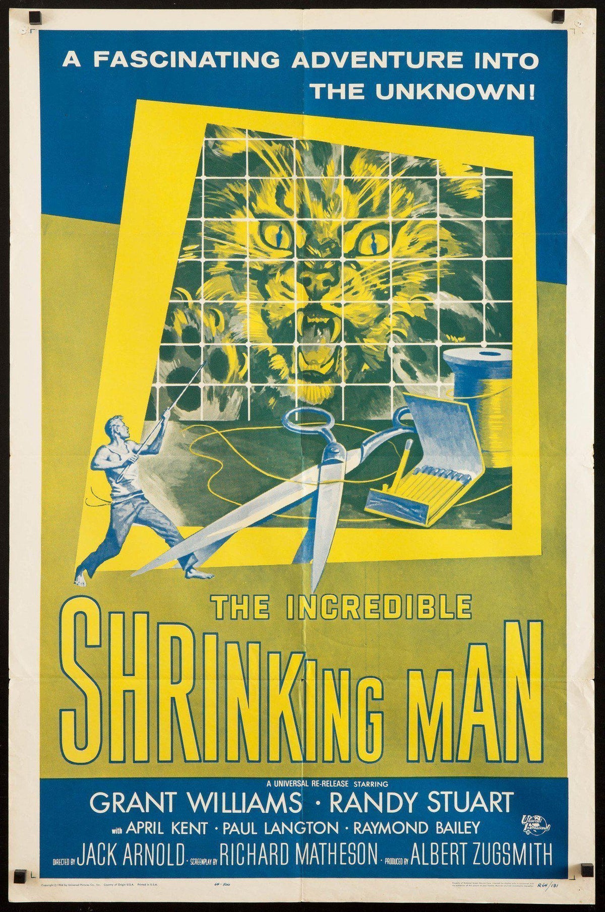 The Incredible Shrinking Man Original Vintage Movie Poster