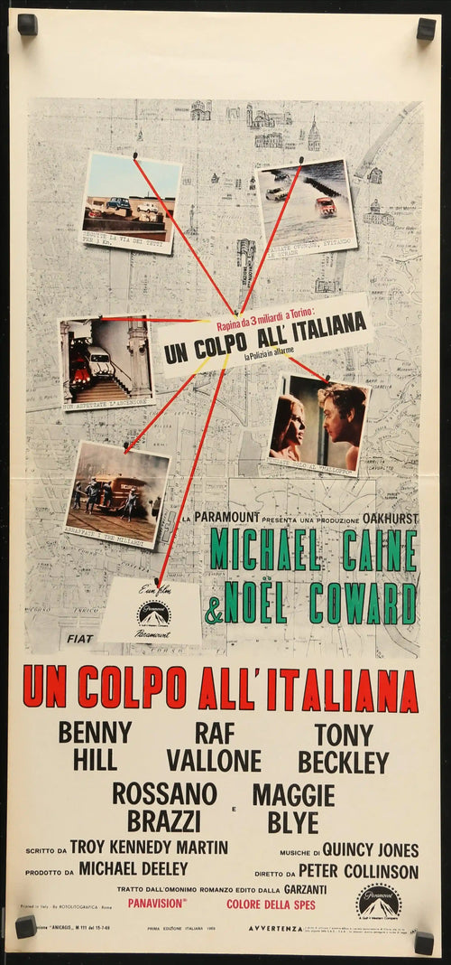 The Italian Job Original Vintage Movie Poster