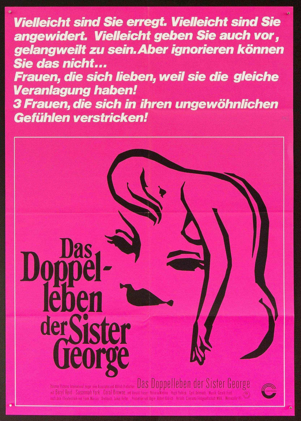 The Killing of Sister George Original Vintage Movie Poster