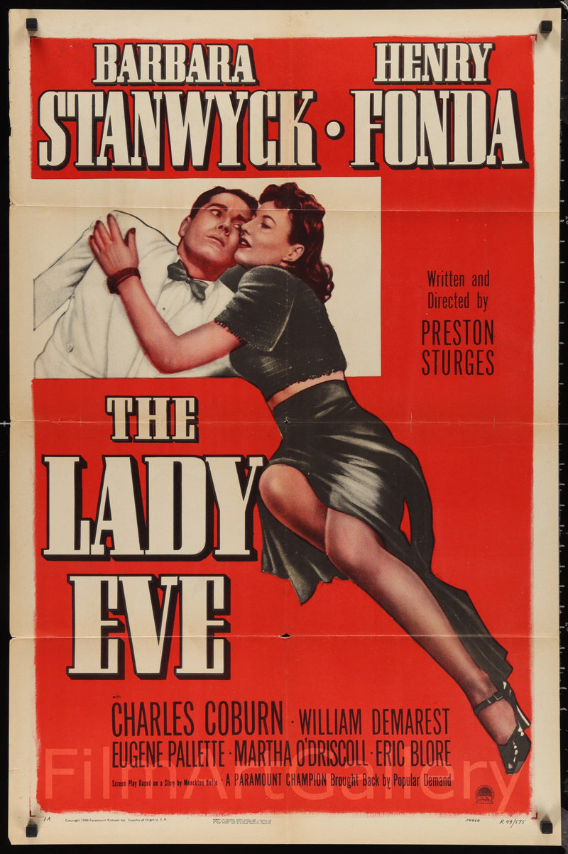 The Lady Eve 1 Sheet (27x41) Original Vintage Movie Poster