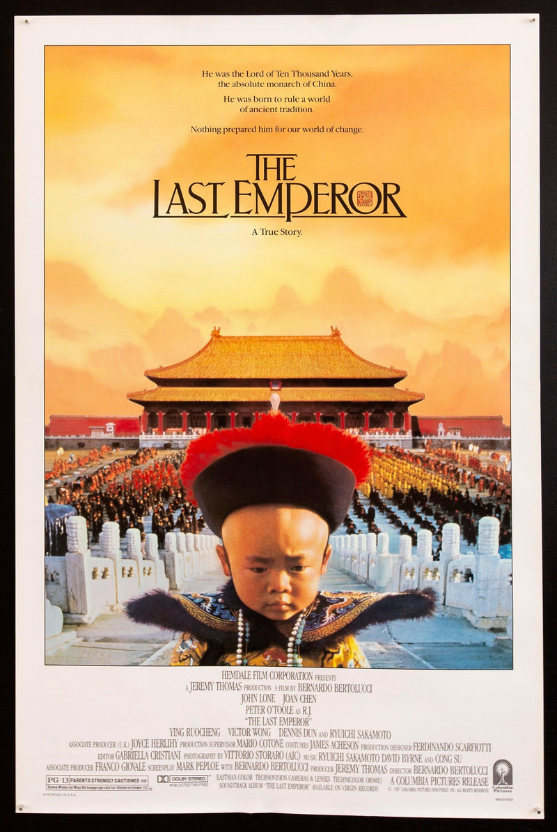 The Last Emperor 1 Sheet (27x41) Original Vintage Movie Poster