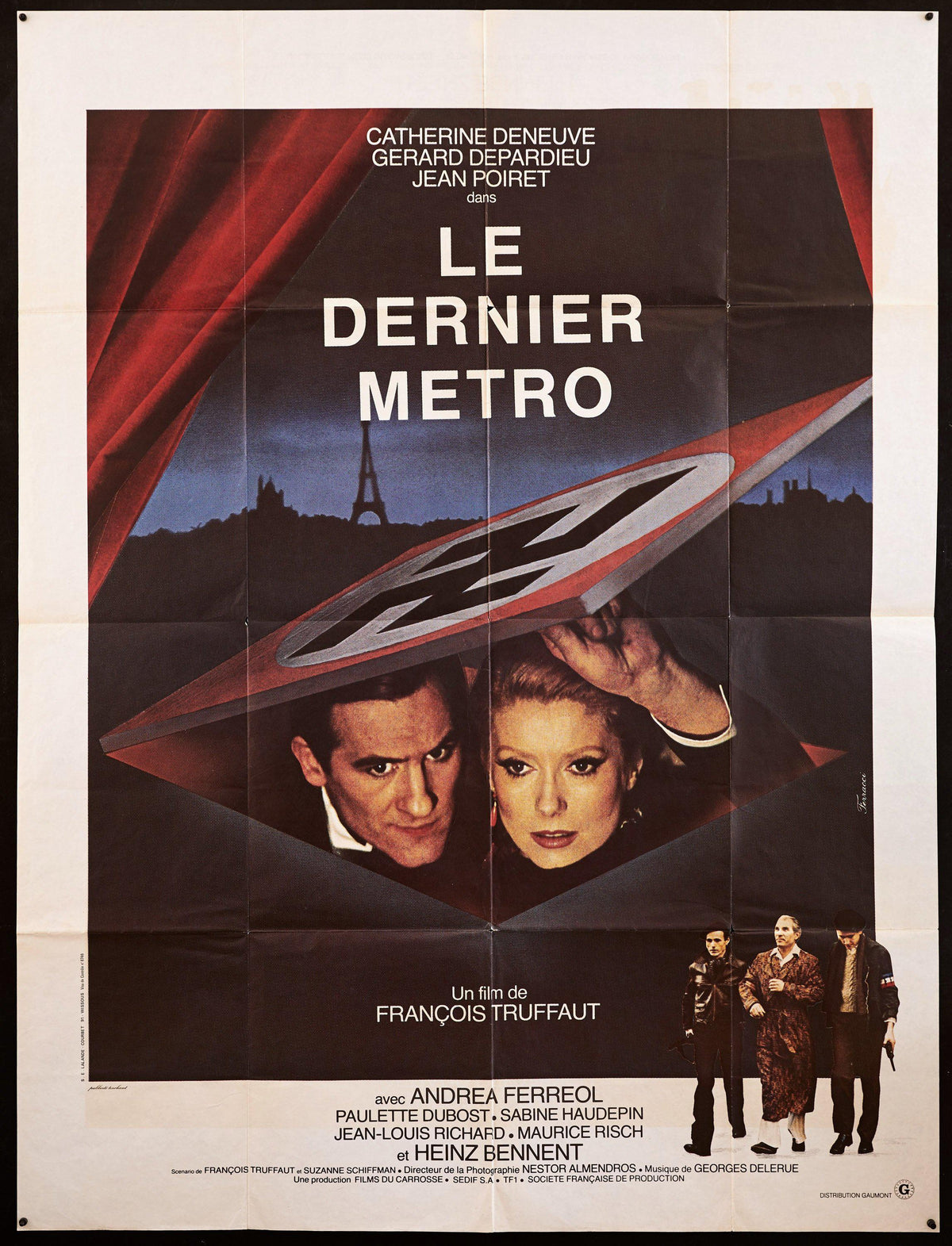 The Last Metro (Le Dernier Metro) Original Vintage Movie Poster