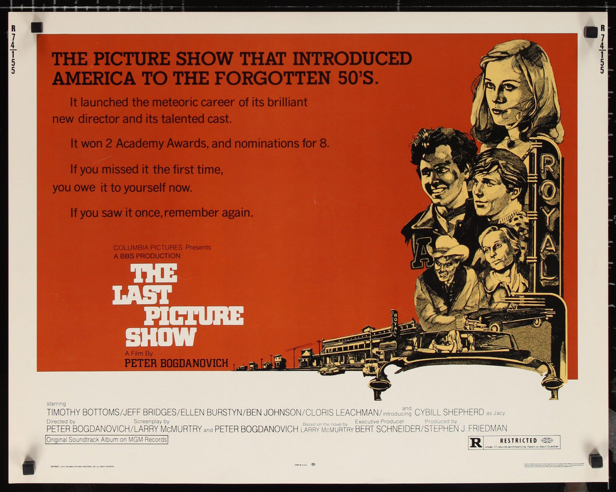 The Last Picture Show Original Vintage Movie Poster