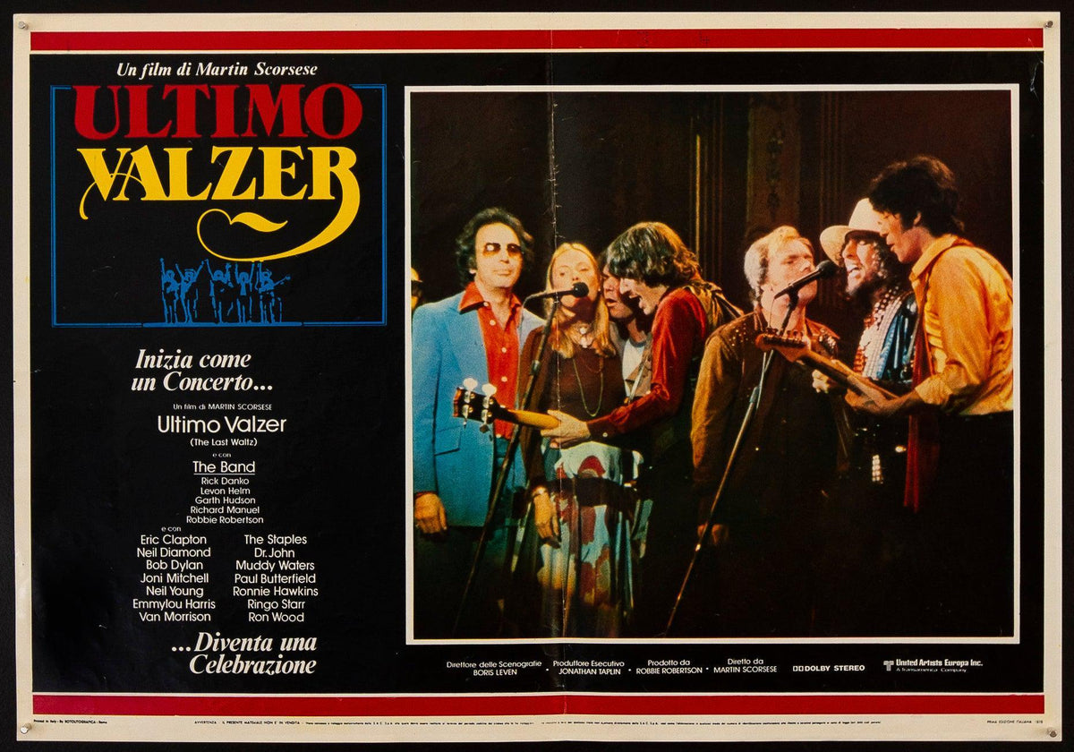 The Last Waltz Italian Photobusta (18x26) Original Vintage Movie Poster