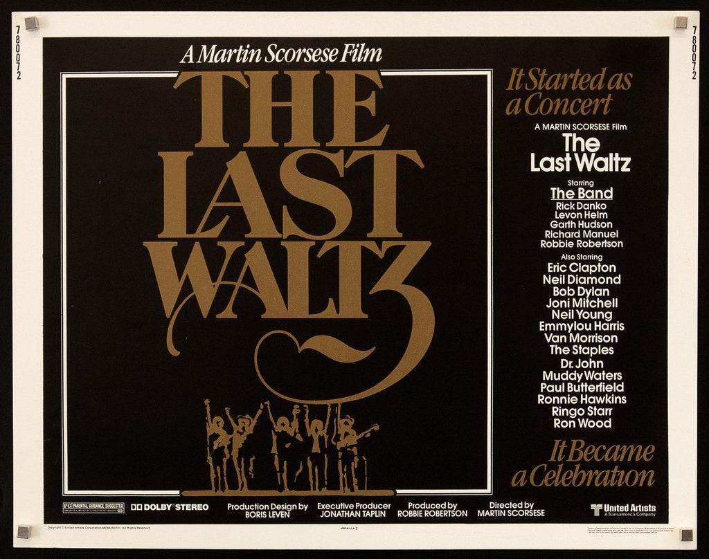 The Last Waltz Original Vintage Movie Poster