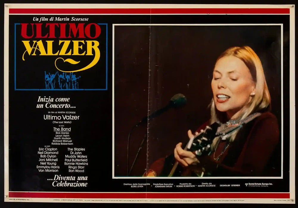 The Last Waltz Original Vintage Movie Poster