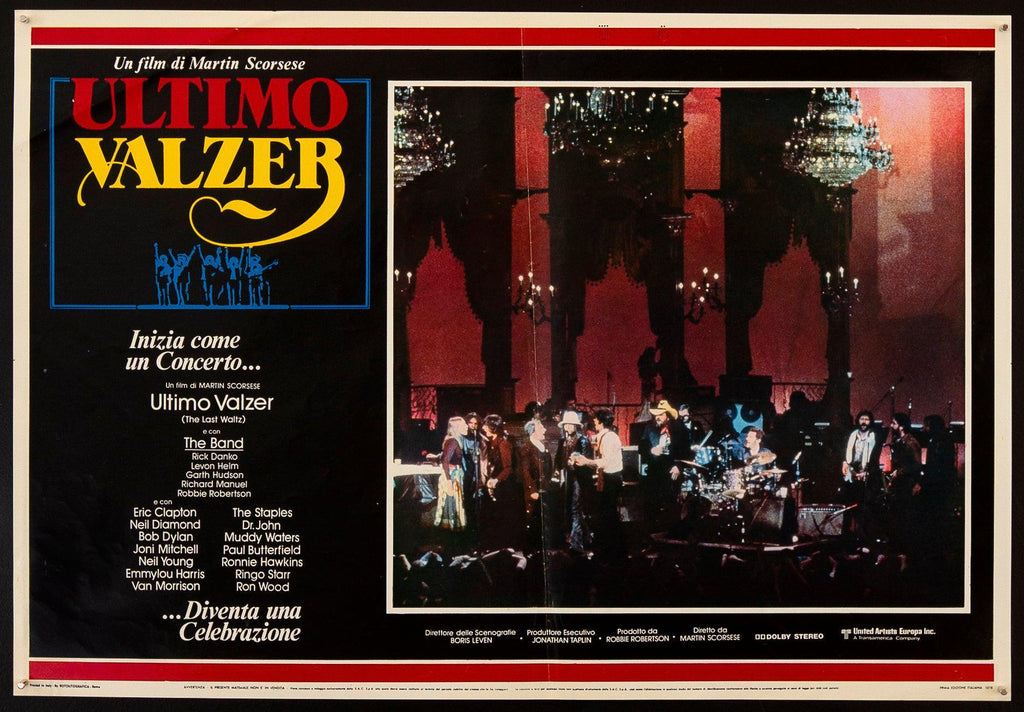 The Last Waltz Original Vintage Movie Poster