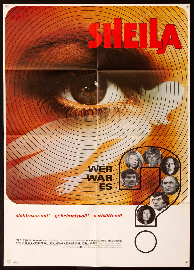 The Last of Sheila German A1 (23x33) Original Vintage Movie Poster
