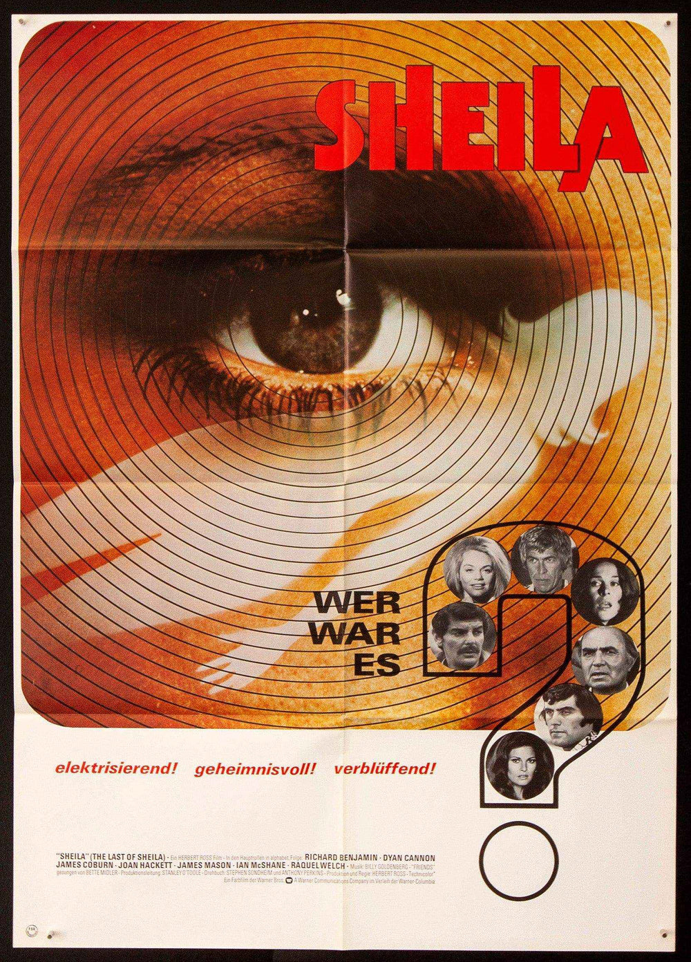 The Last of Sheila Original Vintage Movie Poster