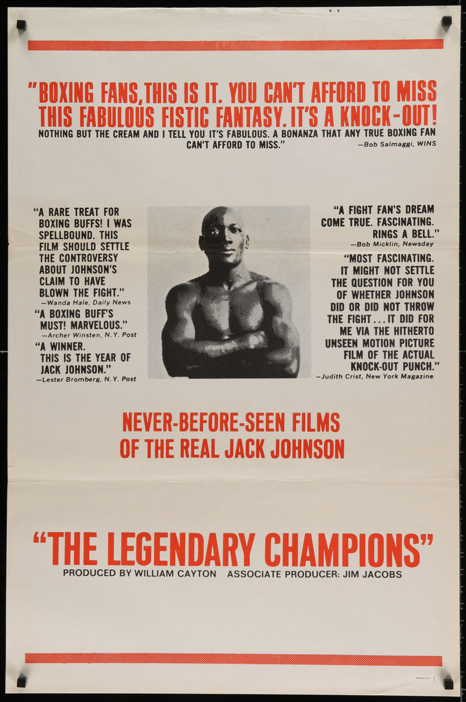 The Legendary Champions 1 Sheet (27x41) Original Vintage Movie Poster