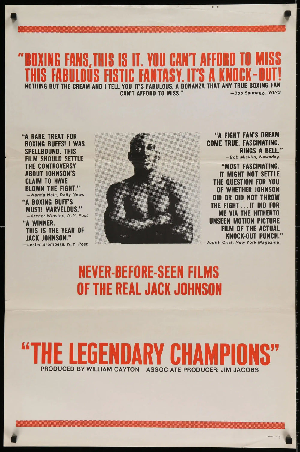 The Legendary Champions Original Vintage Movie Poster