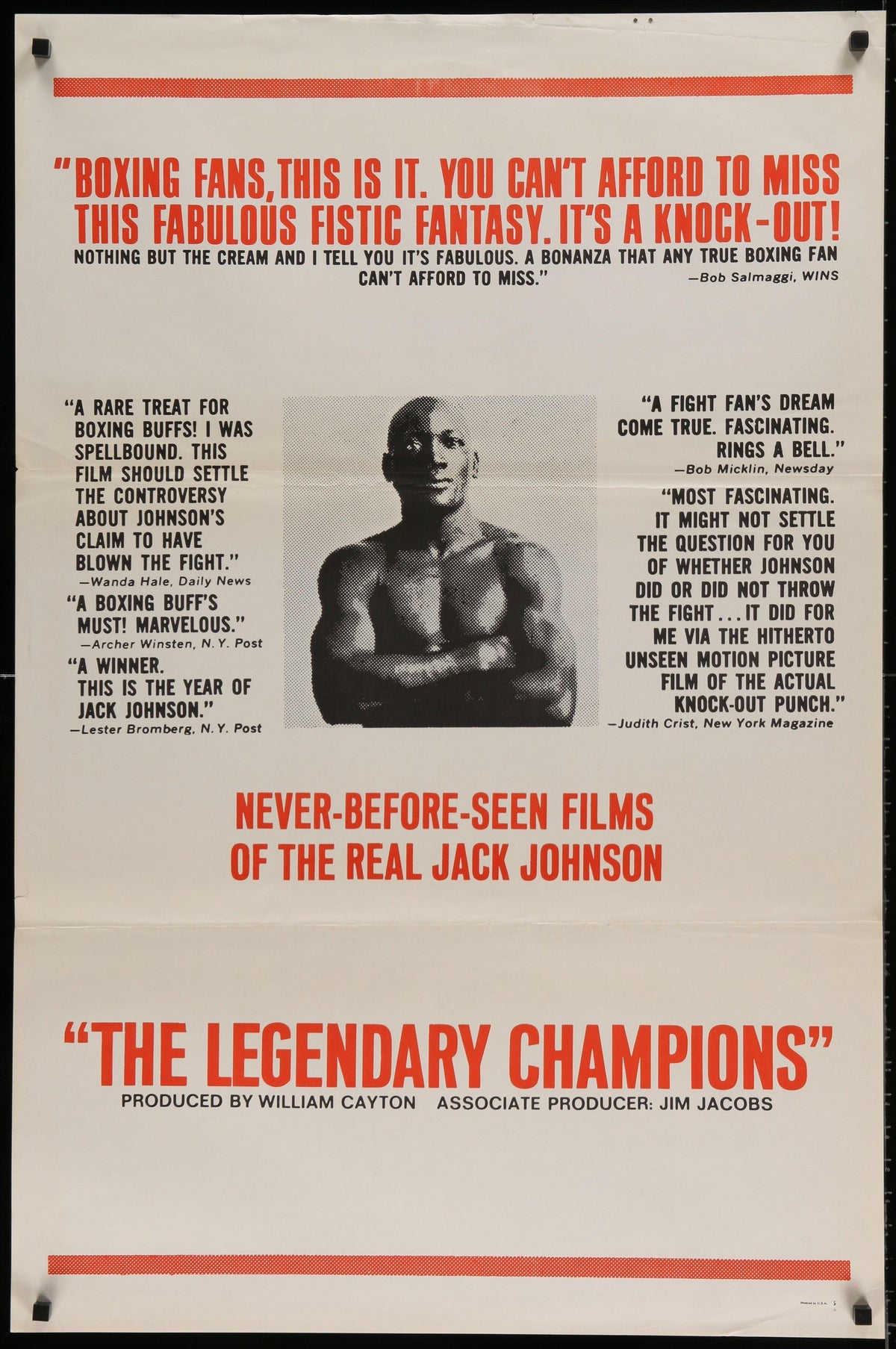 The Legendary Champions Original Vintage Movie Poster