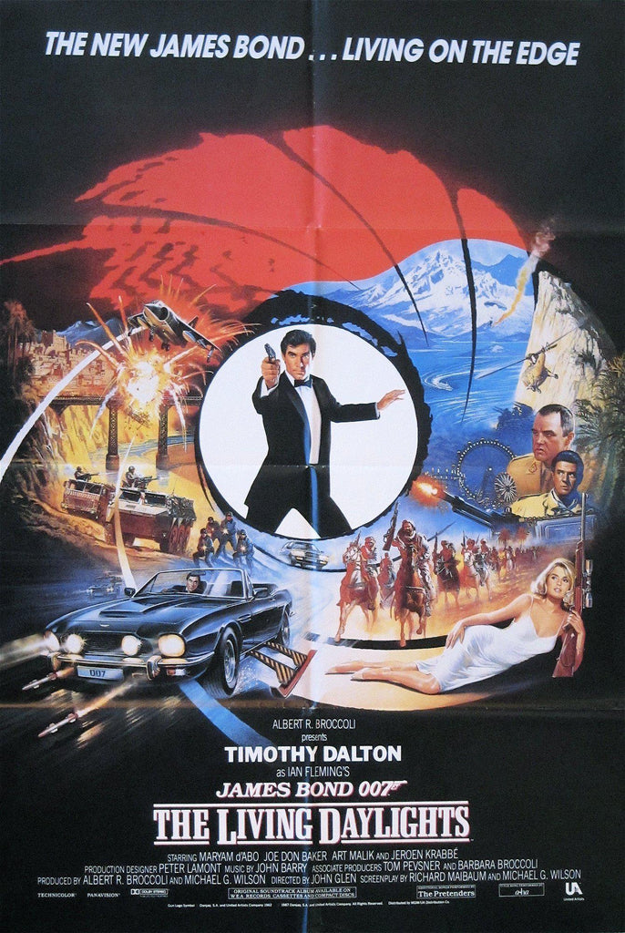 The Living Daylights Original Vintage Movie Poster