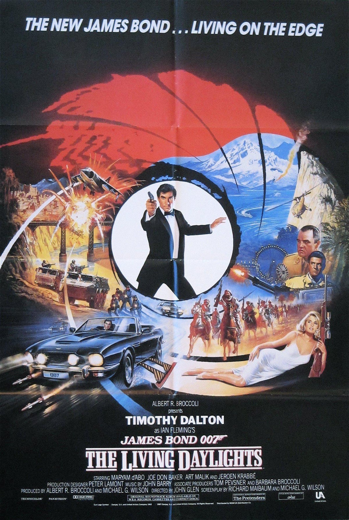 The Living Daylights Original Vintage Movie Poster
