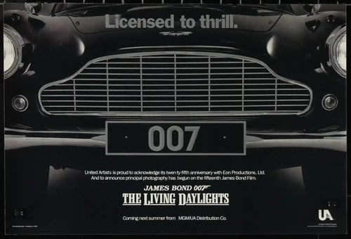 The Living Daylights Original Vintage Movie Poster