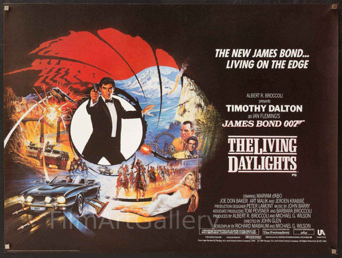 The Living Daylights Original Vintage Movie Poster