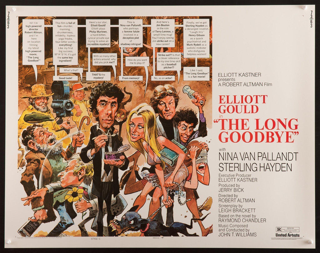 The Long Goodbye Half sheet (22x28) Original Vintage Movie Poster