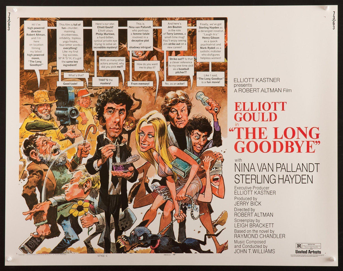 The Long Goodbye Original Vintage Movie Poster