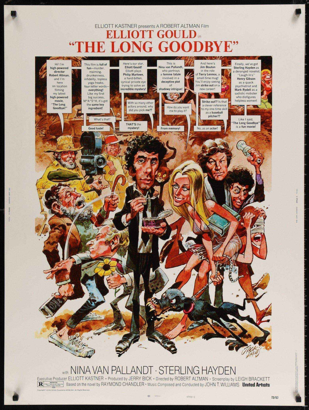 The Long Goodbye Original Vintage Movie Poster