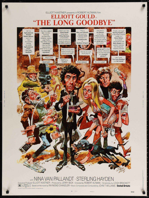 The Long Goodbye Original Vintage Movie Poster