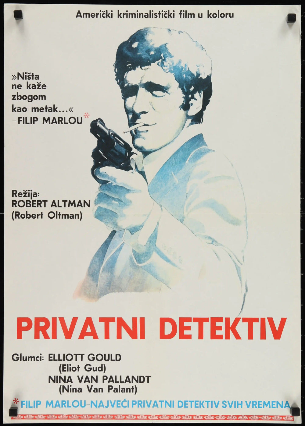 The Long Goodbye Original Vintage Movie Poster