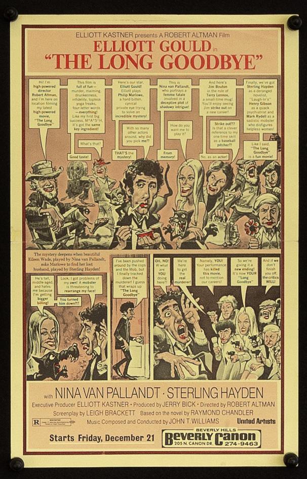 The Long Goodbye Original Vintage Movie Poster