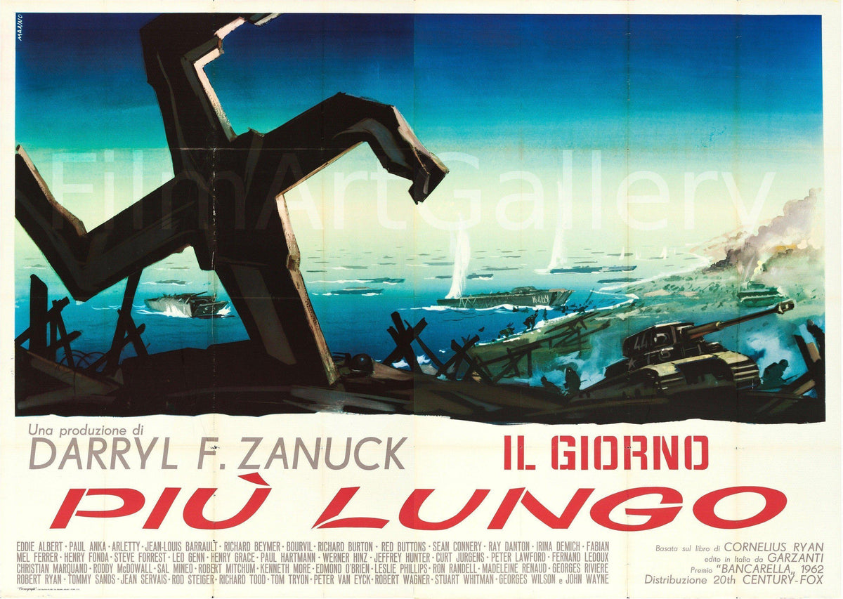 The Longest Day Original Vintage Movie Poster