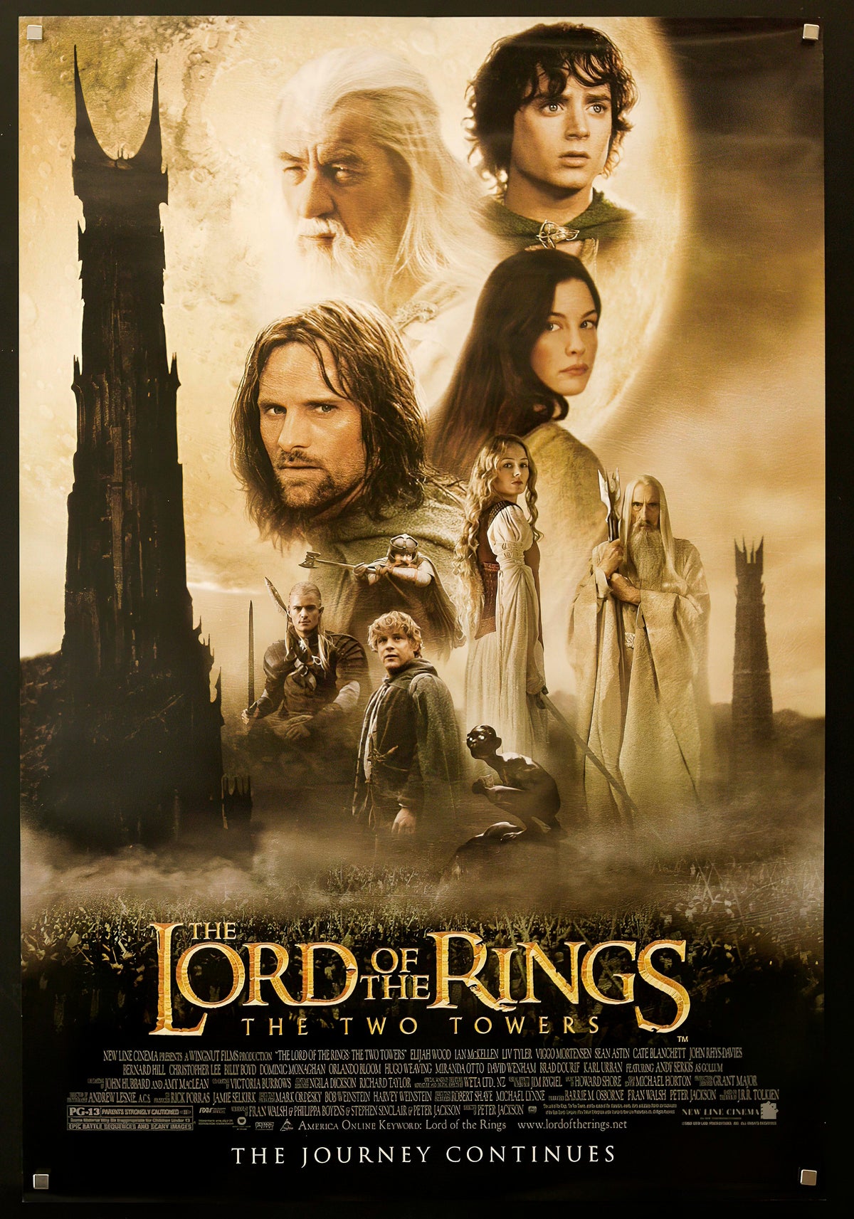 The Lord of the Rings: The Two Towers 1 Sheet (27x41) Original Vintage Movie Poster
