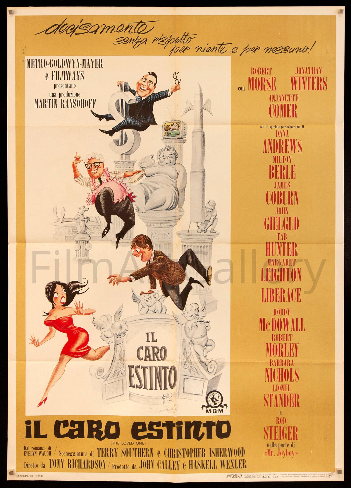 The Loved One Italian 2 Foglio (39x55) Original Vintage Movie Poster