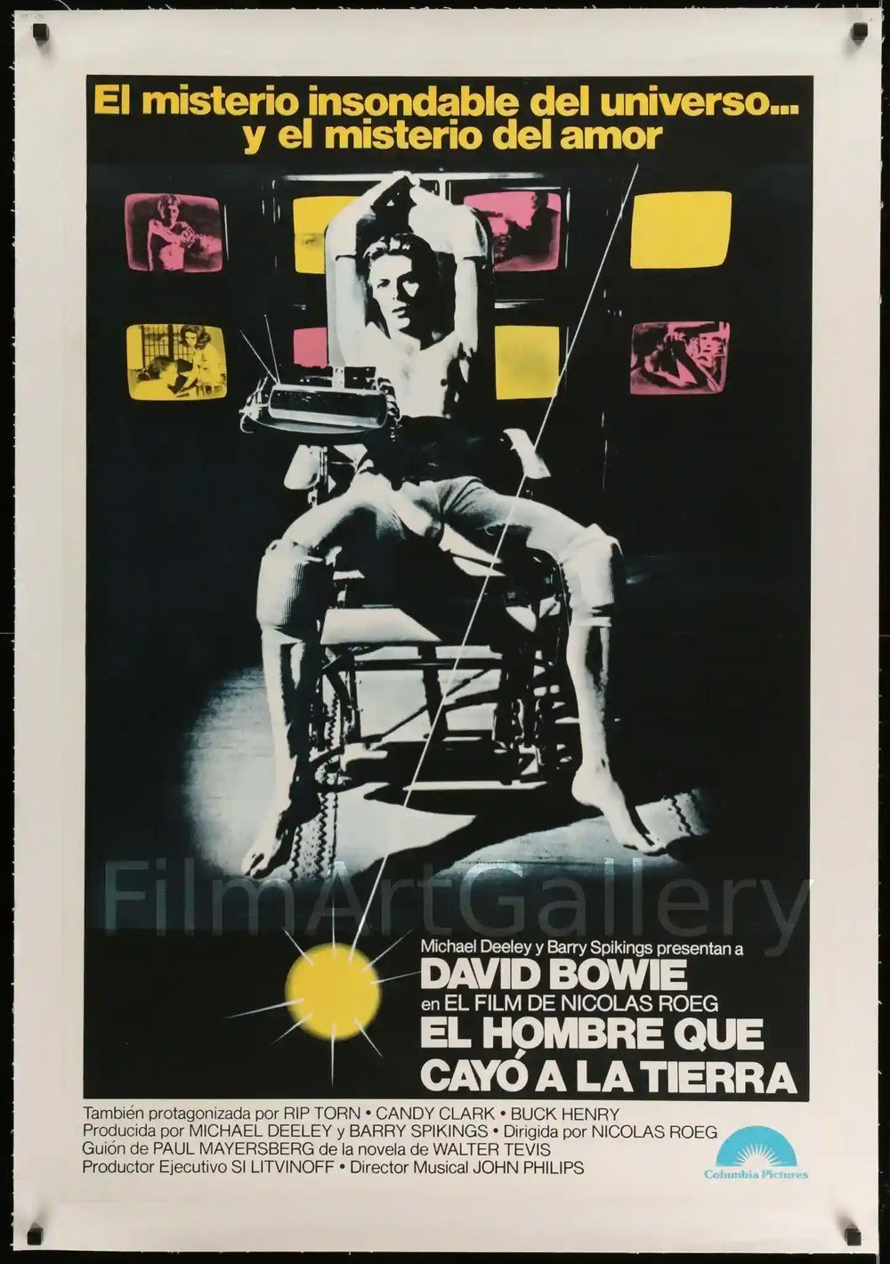 The Man Who Fell To Earth (El Hombre Que Cayo A La Tierra) Original Vintage Movie Poster