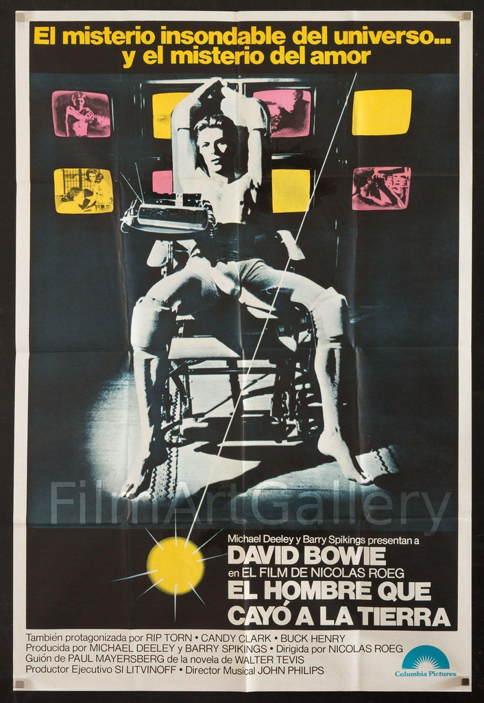 The Man Who Fell To Earth (El Hombre Que Cayo A La Tierra) Original Vintage Movie Poster