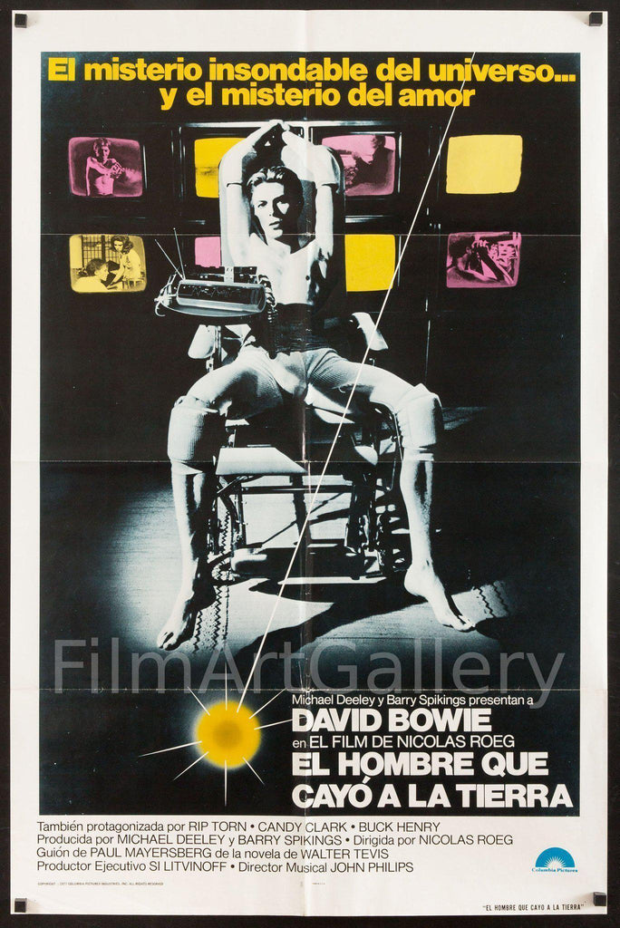 The Man Who Fell To Earth (El Hombre Que Cayo A La Tierra) Original Vintage Movie Poster