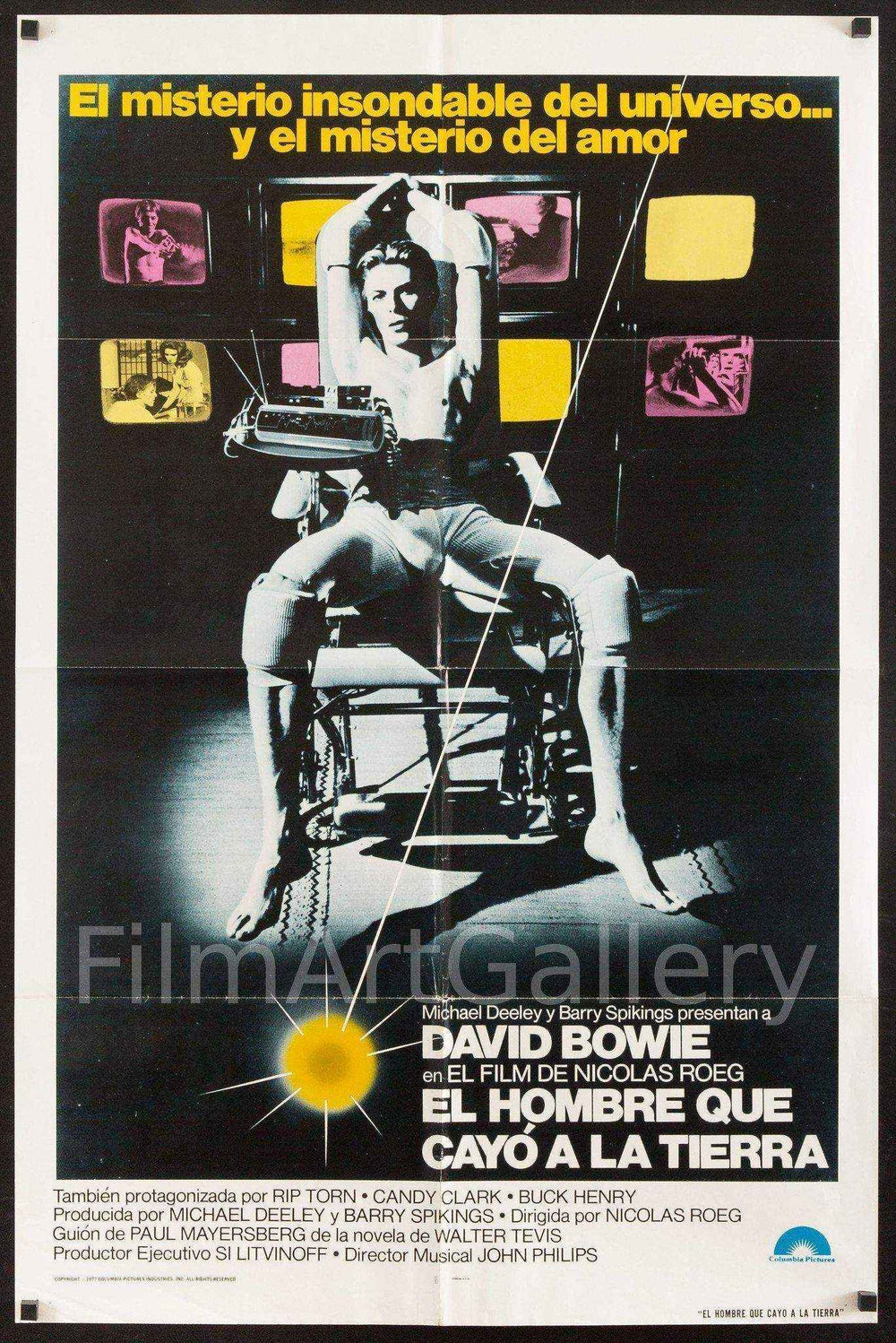 The Man Who Fell To Earth (El Hombre Que Cayo A La Tierra) Original Vintage Movie Poster