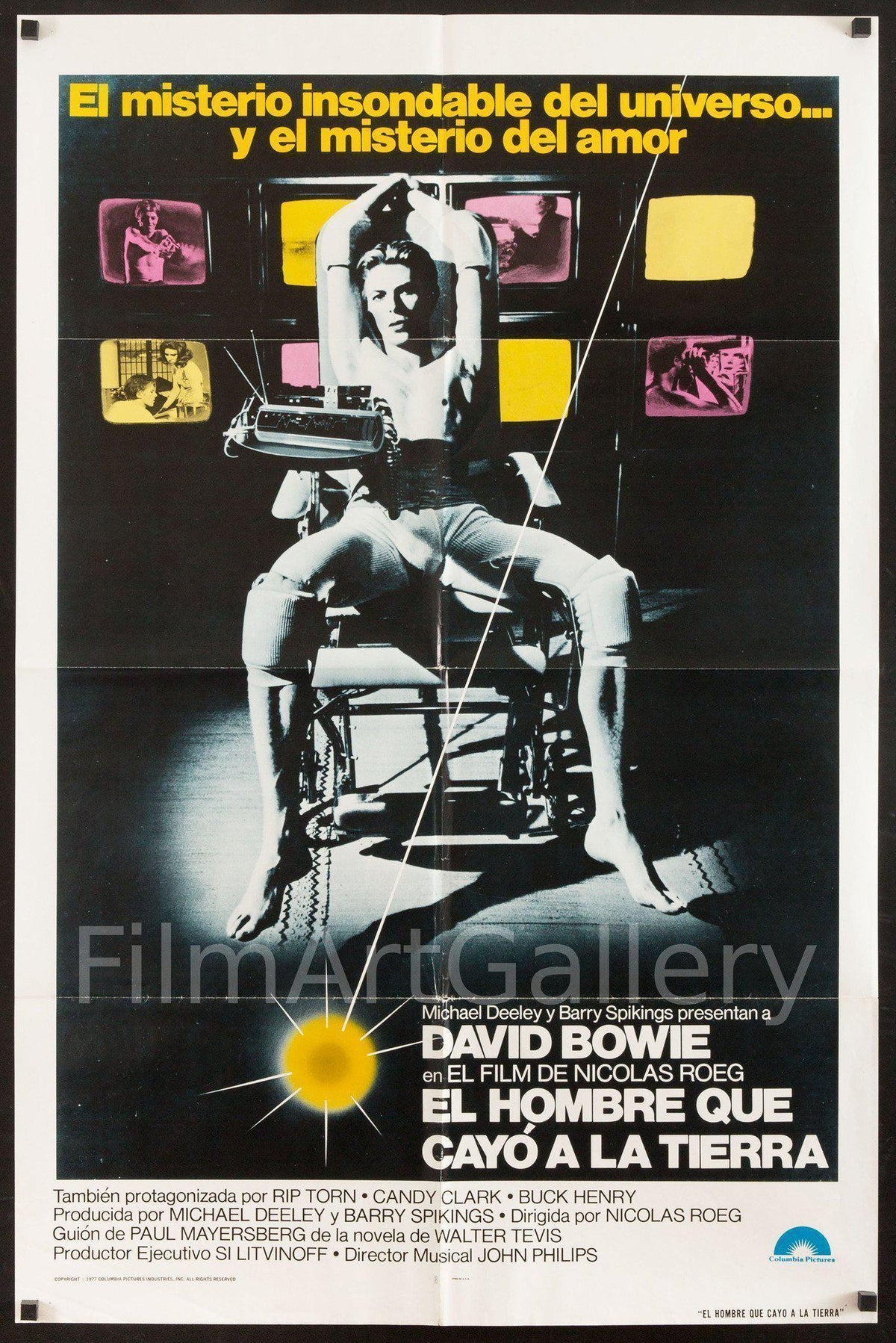 The Man Who Fell To Earth (El Hombre Que Cayo A La Tierra) Original Vintage Movie Poster