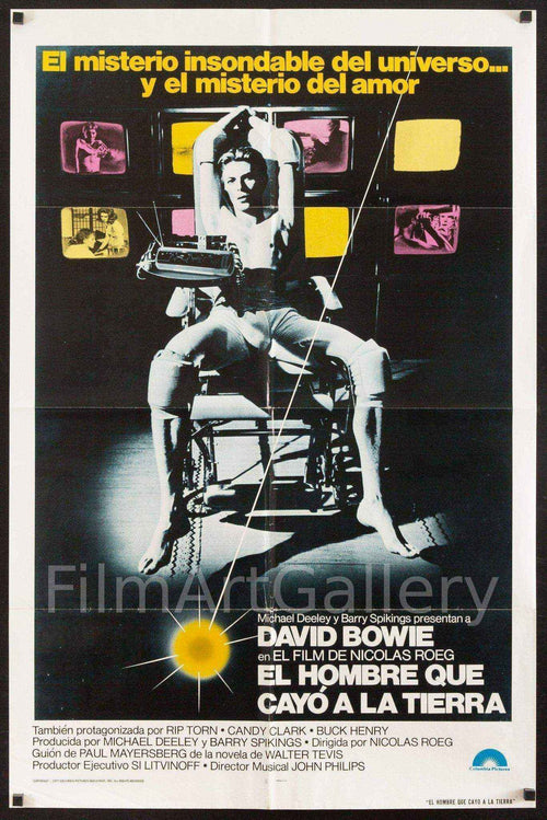The Man Who Fell To Earth (El Hombre Que Cayo A La Tierra) Original Vintage Movie Poster