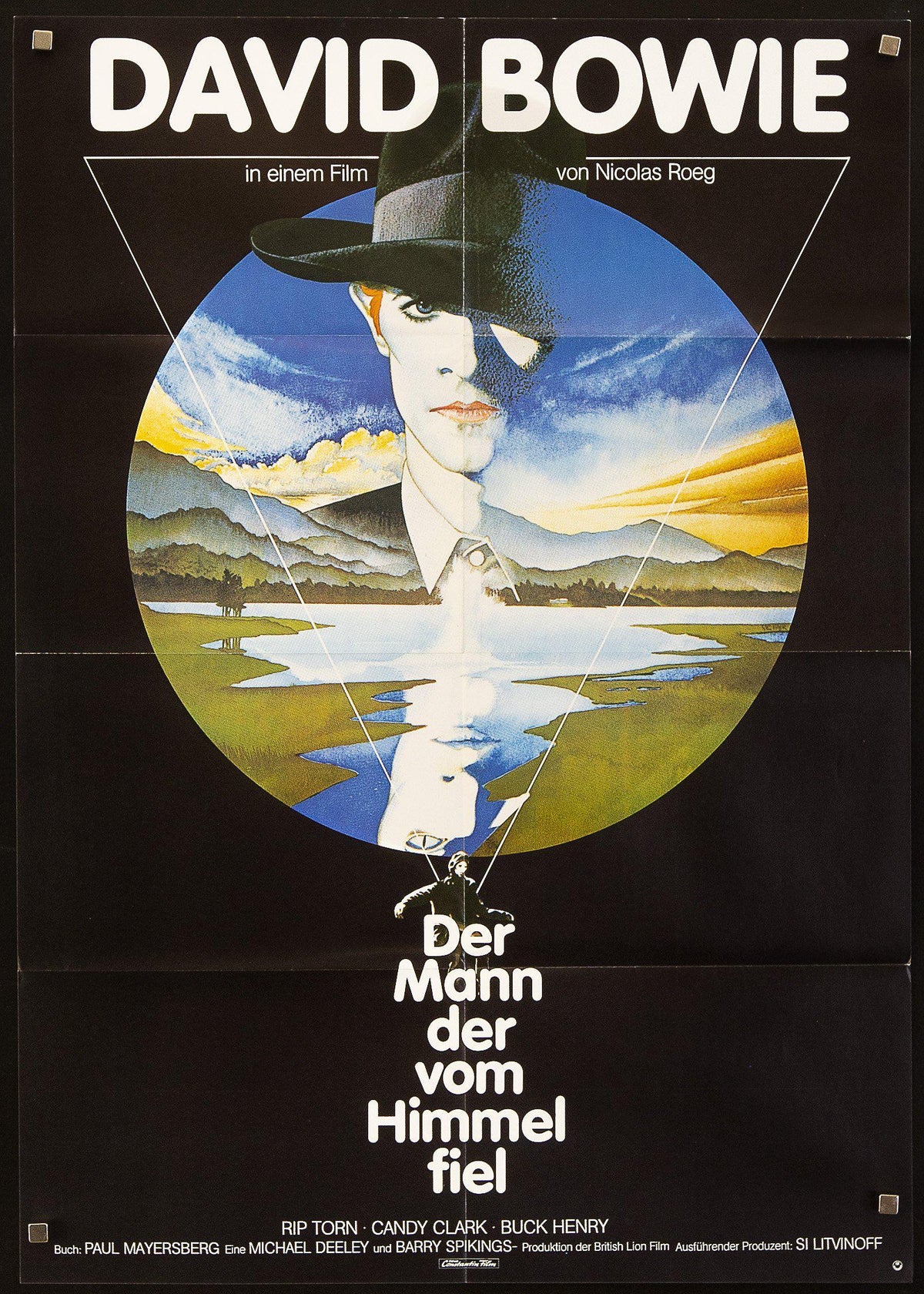 The Man Who Fell to Earth German A1 (23x33) Original Vintage Movie Poster
