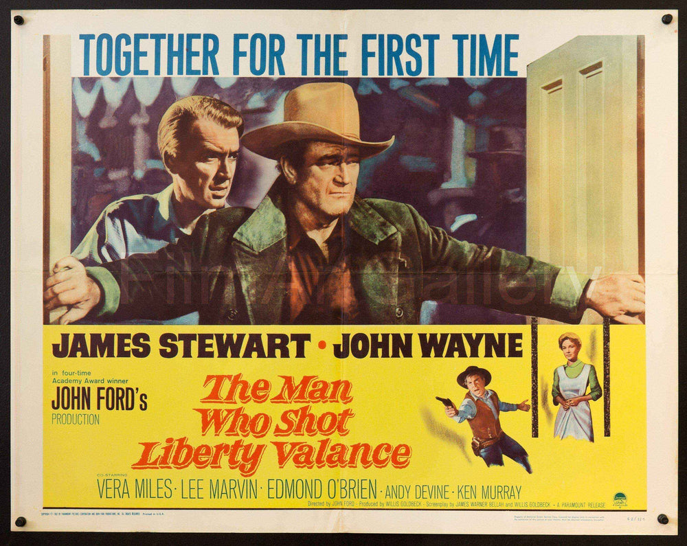 The Man Who Shot Liberty Valance Original Vintage Movie Poster