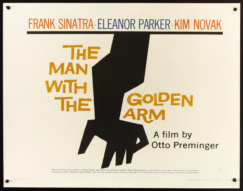 The Man With the Golden Arm Original Vintage Movie Poster