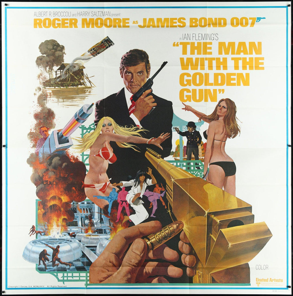 The Man With the Golden Gun Original Vintage Movie Poster