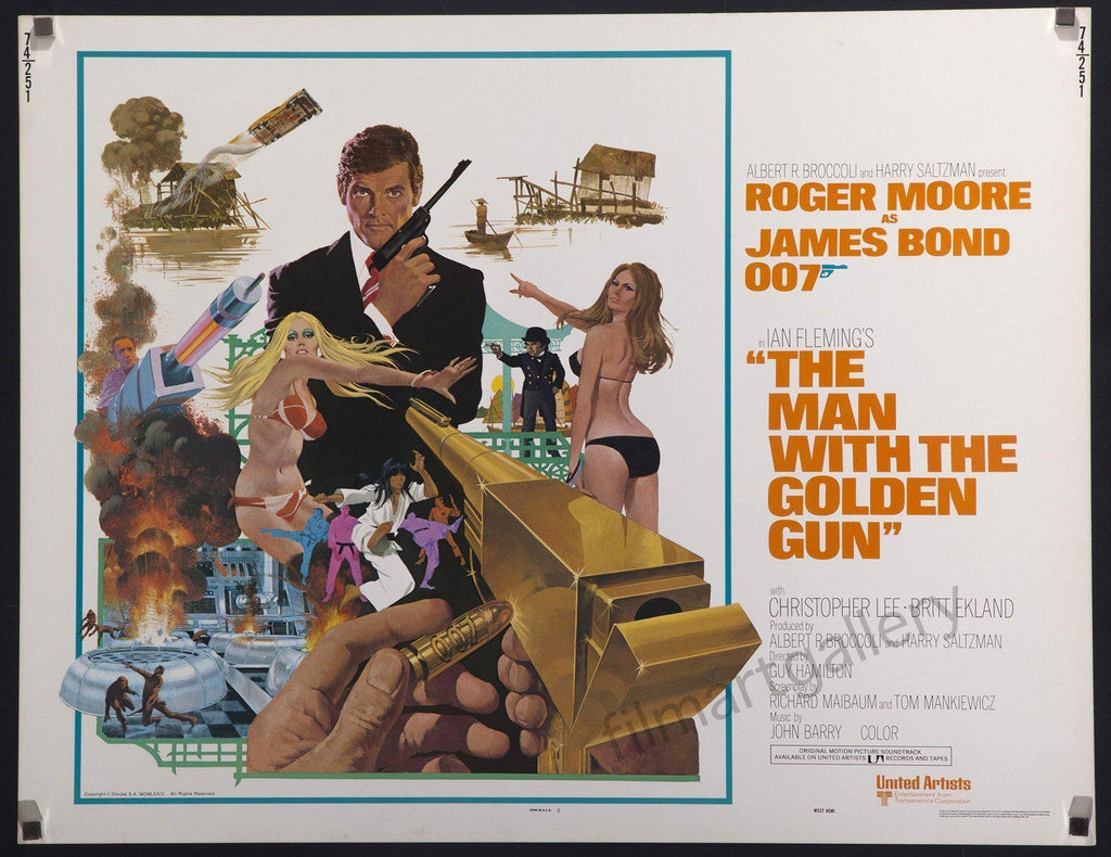 The Man With the Golden Gun Original Vintage Movie Poster