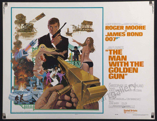 The Man With the Golden Gun Original Vintage Movie Poster