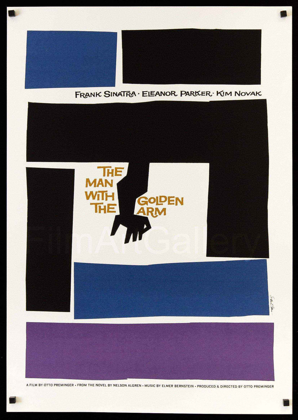 The Man with the Golden Arm Original Vintage Movie Poster