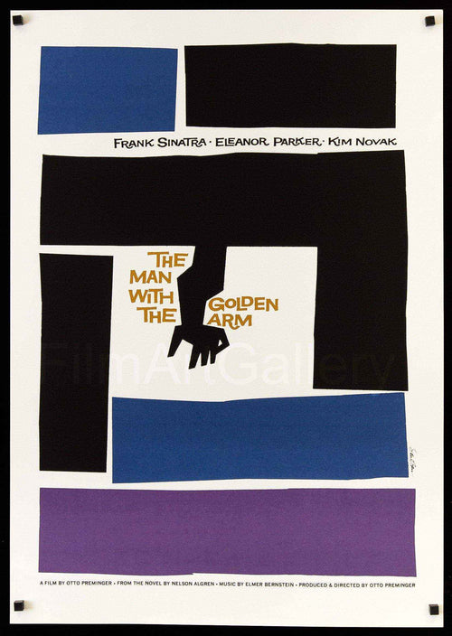 The Man with the Golden Arm Original Vintage Movie Poster