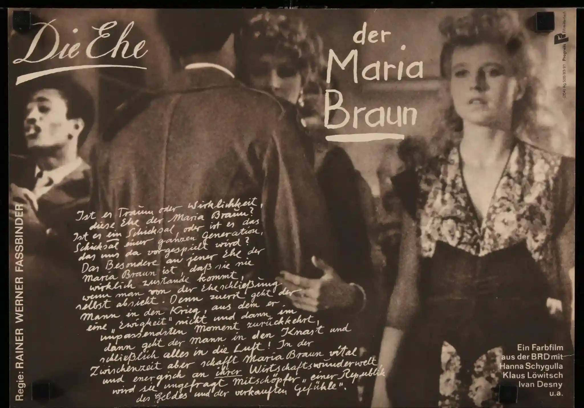 Rainer Werner Fassbinder Maria Braun
