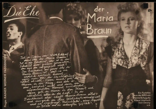 The Marriage of Maria Braun (Die Ehe der Maria Braun) Original Vintage Movie Poster