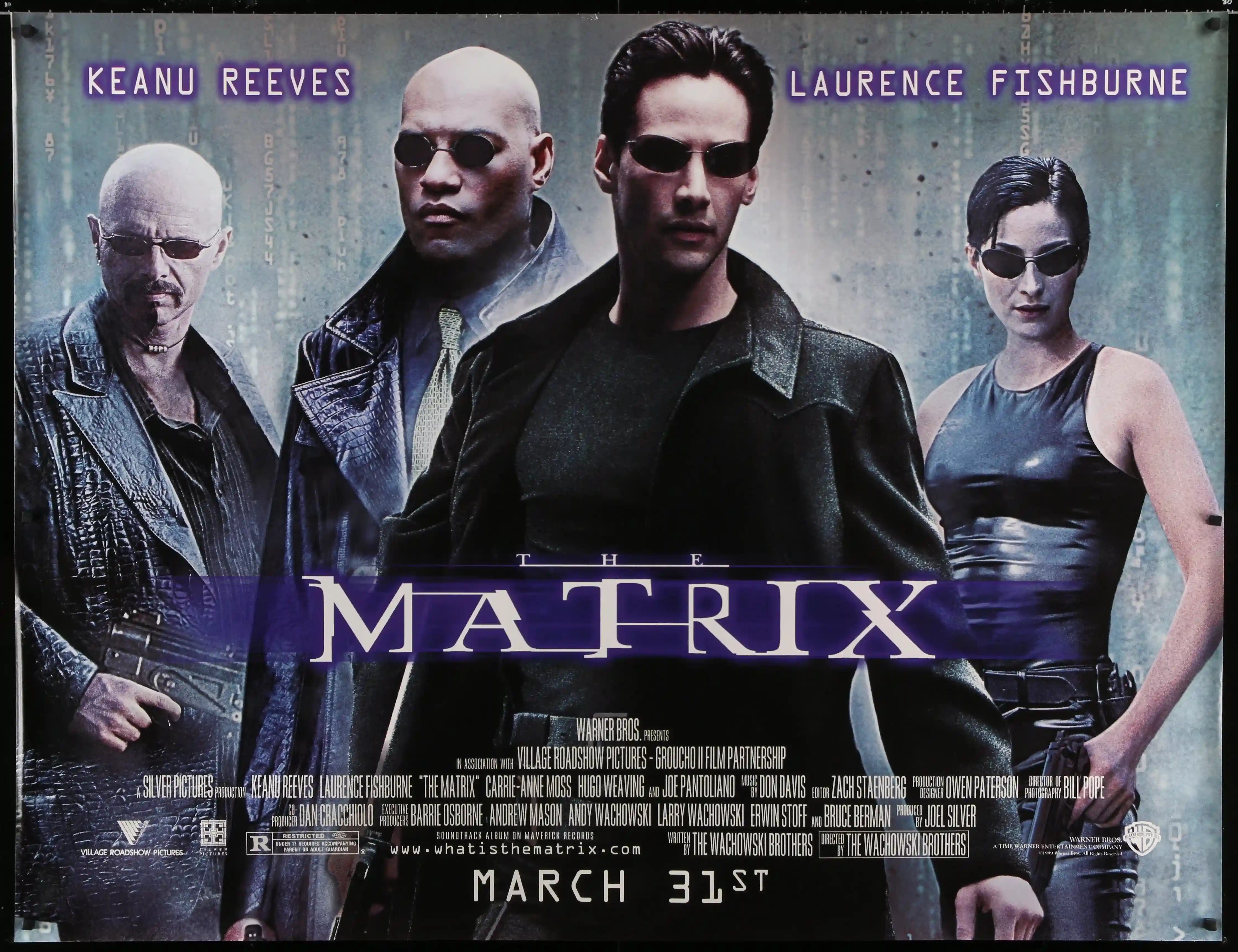 The Matrix Movie Poster 1999 Subway 2 sheet (45x59)