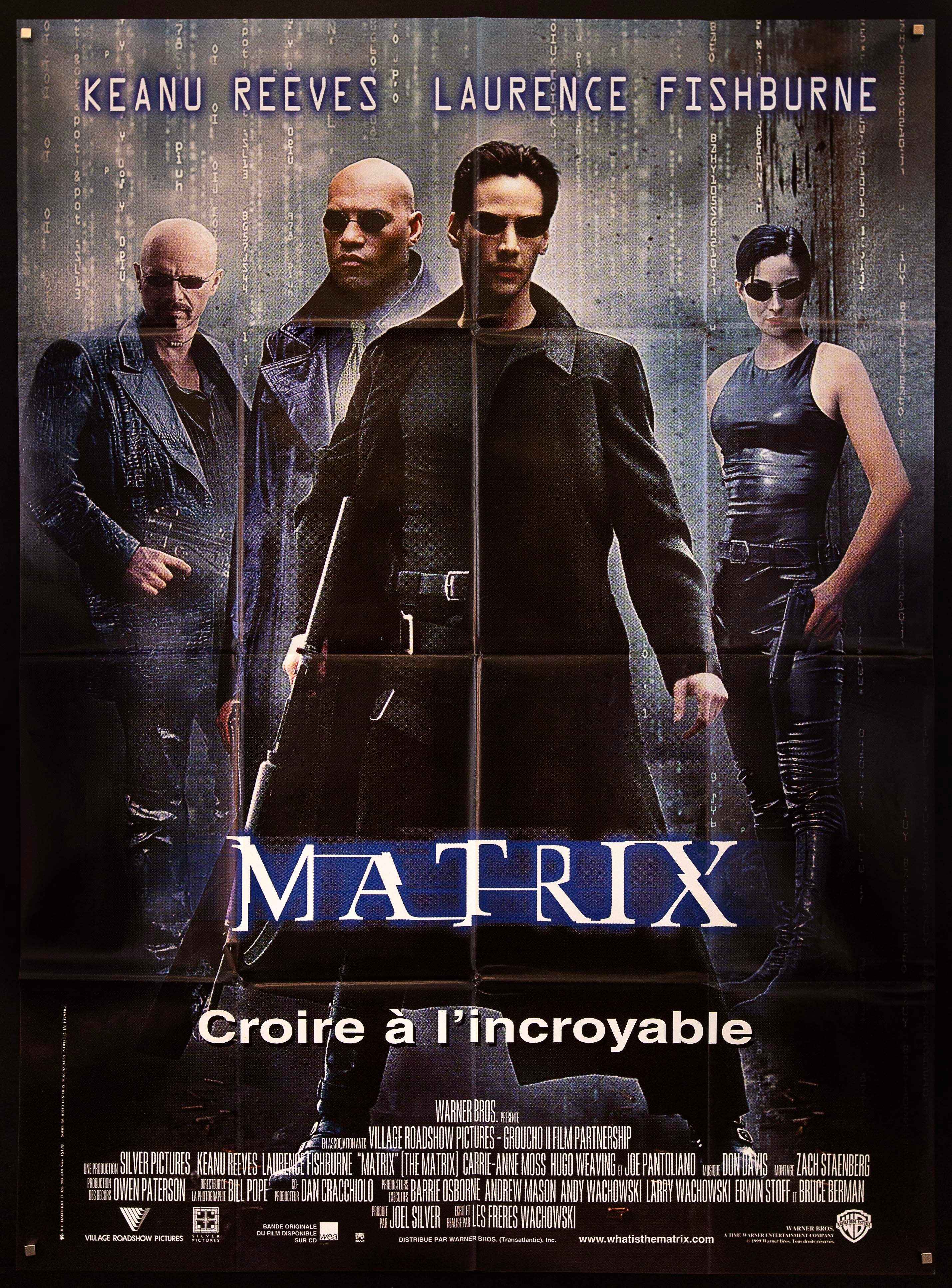 The Matrix Movie Poster 1999 French 1 panel (47x63)