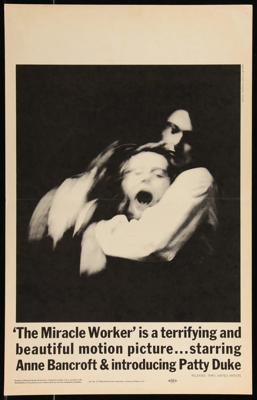 The Miracle Worker Original Vintage Movie Poster