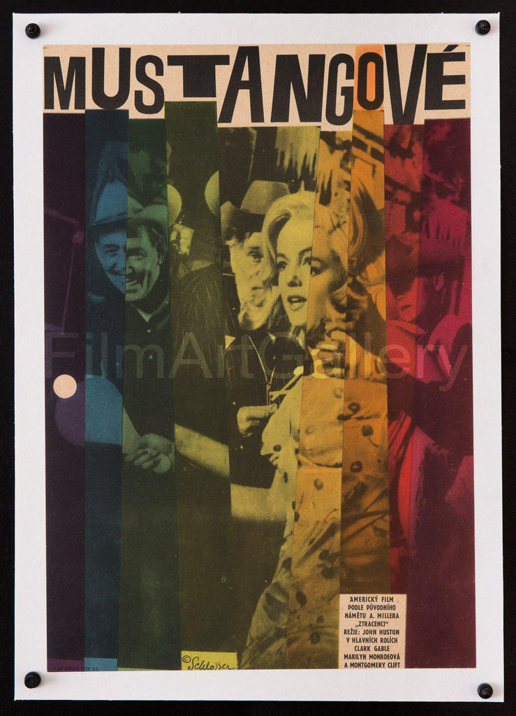 The Misfits Czech Mini (11x16) Original Vintage Movie Poster