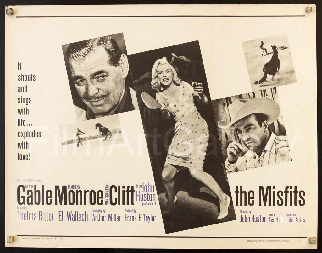 The Misfits Original Vintage Movie Poster